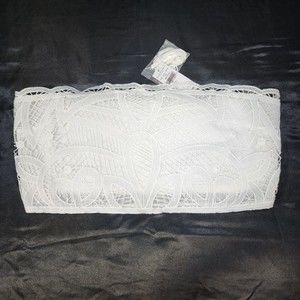 American Eagle White  Crop Top Size L